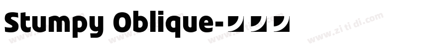 Stumpy Oblique字体转换